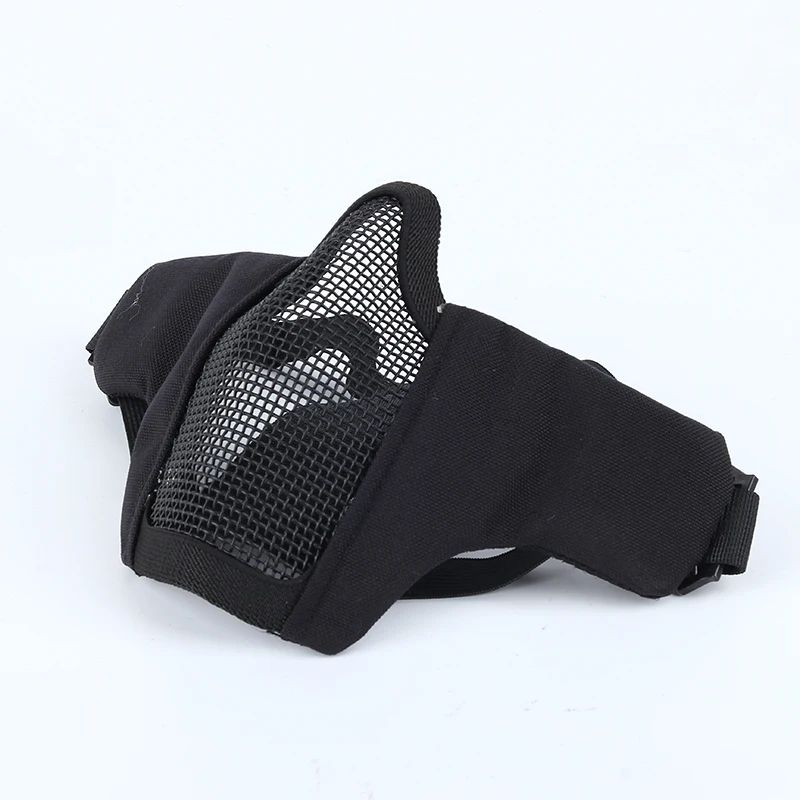 Тактический Стальная проволока полумаска Половина Нижней Части Уход за кожей