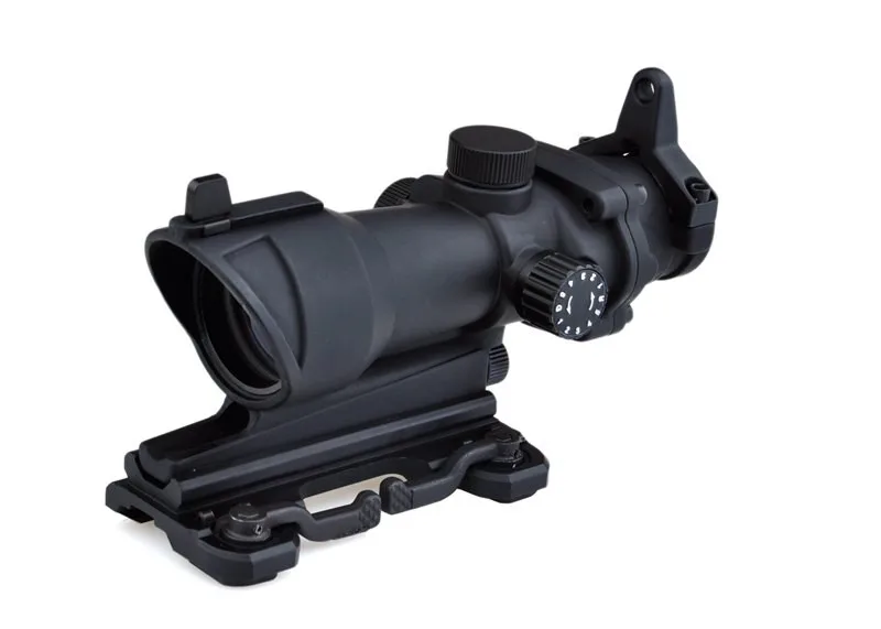 Aim-O ACOG 4x32 винтовка Зрительная труба красно-Зеленая Сетка с креплением Riflescope охотничий аксессуар ACOG 4x32 AO5319 - Цвет: BK