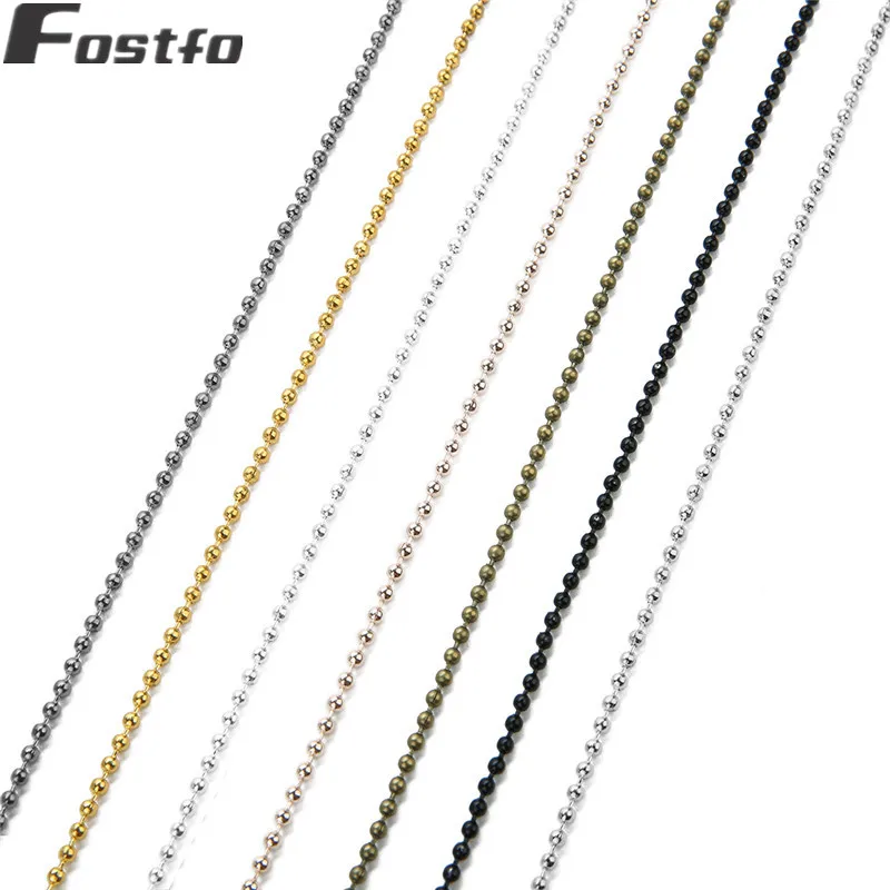 Цепочки с бусинами женские золотистые/серебристые 10 ярдов/партия 1 5/2/2 4