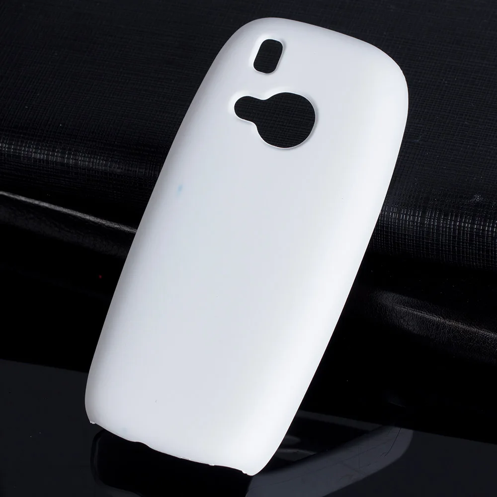 Матовая Пластик Coque 2.4For Nokia 3310 чехол для Nokia 3310 Nokia3310 двойной TA-1030 Ta 1030 телефона чехол-лента на заднюю панель - Цвет: White