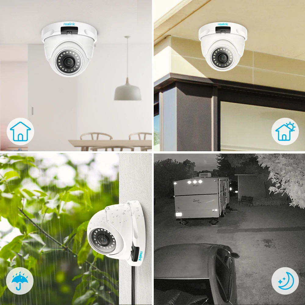 Reolink 5MP PoE IP камера наружная камера наблюдения с SD слотом для карты всепогодный Удаленный просмотр аудио