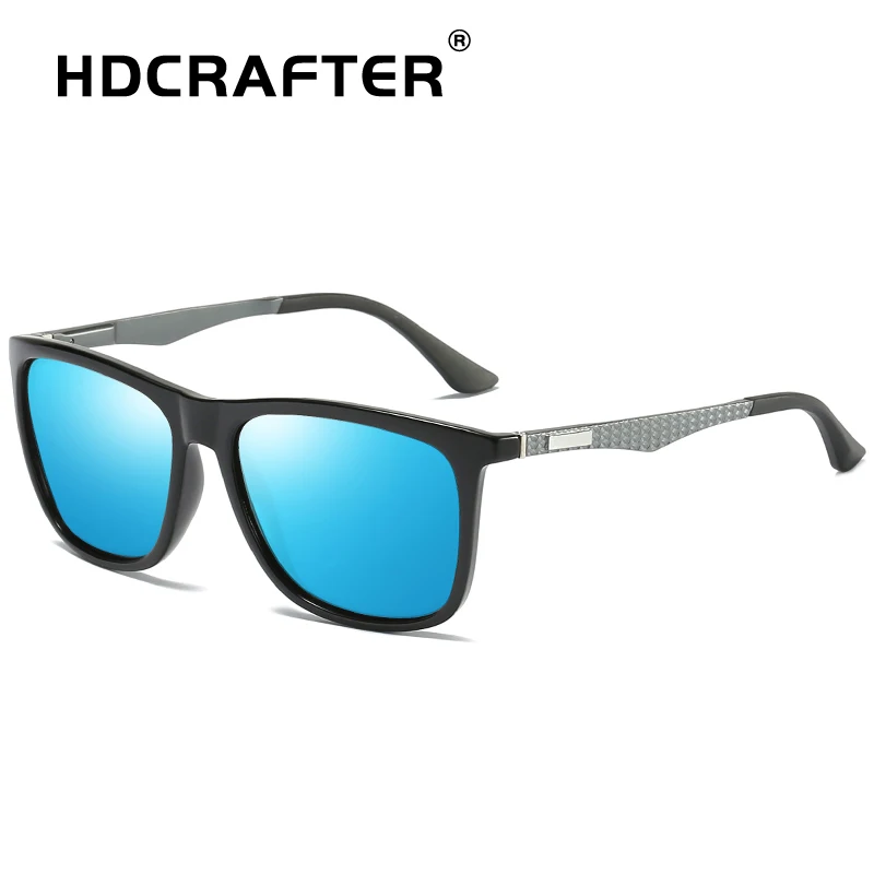 HDCRAFTER Для мужчин s квадратные очки Поляризованные Вождения Солнцезащитные для UV400