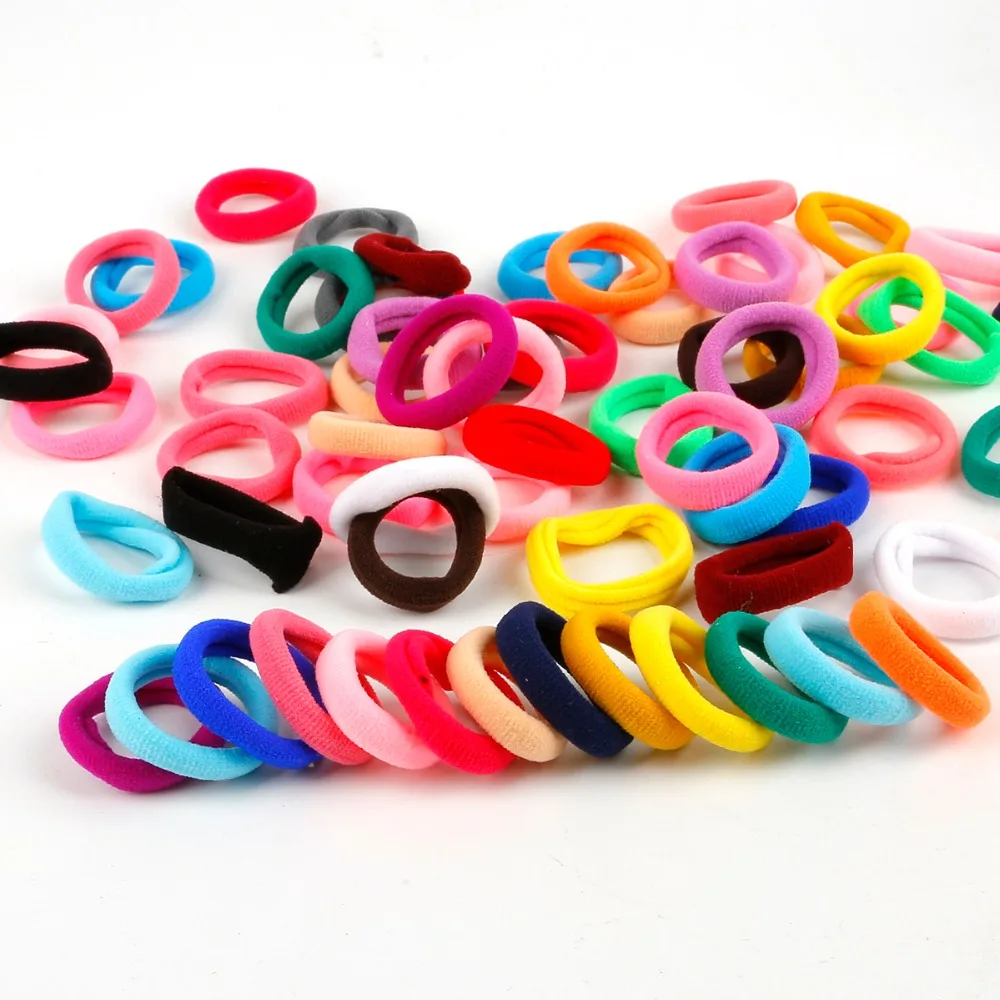 Новинка цветная повязка на голову 40 шт./лот резинка для волос Детские эластичные