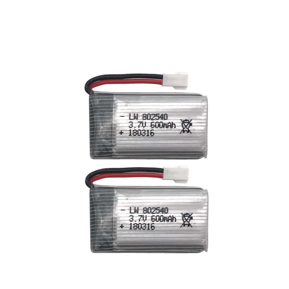 2 шт./лот 3 7 В 600 мАч 25C 1S Lipo аккумулятор + DC5V RC LIPO Аккумулятор Компактный Баланс