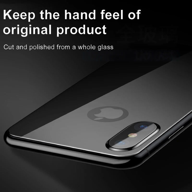 Защитная пленка Baseus на заднюю панель из закаленного стекла для iPhone Xs Max, защитная пленка на заднюю часть для iPhone Xs
