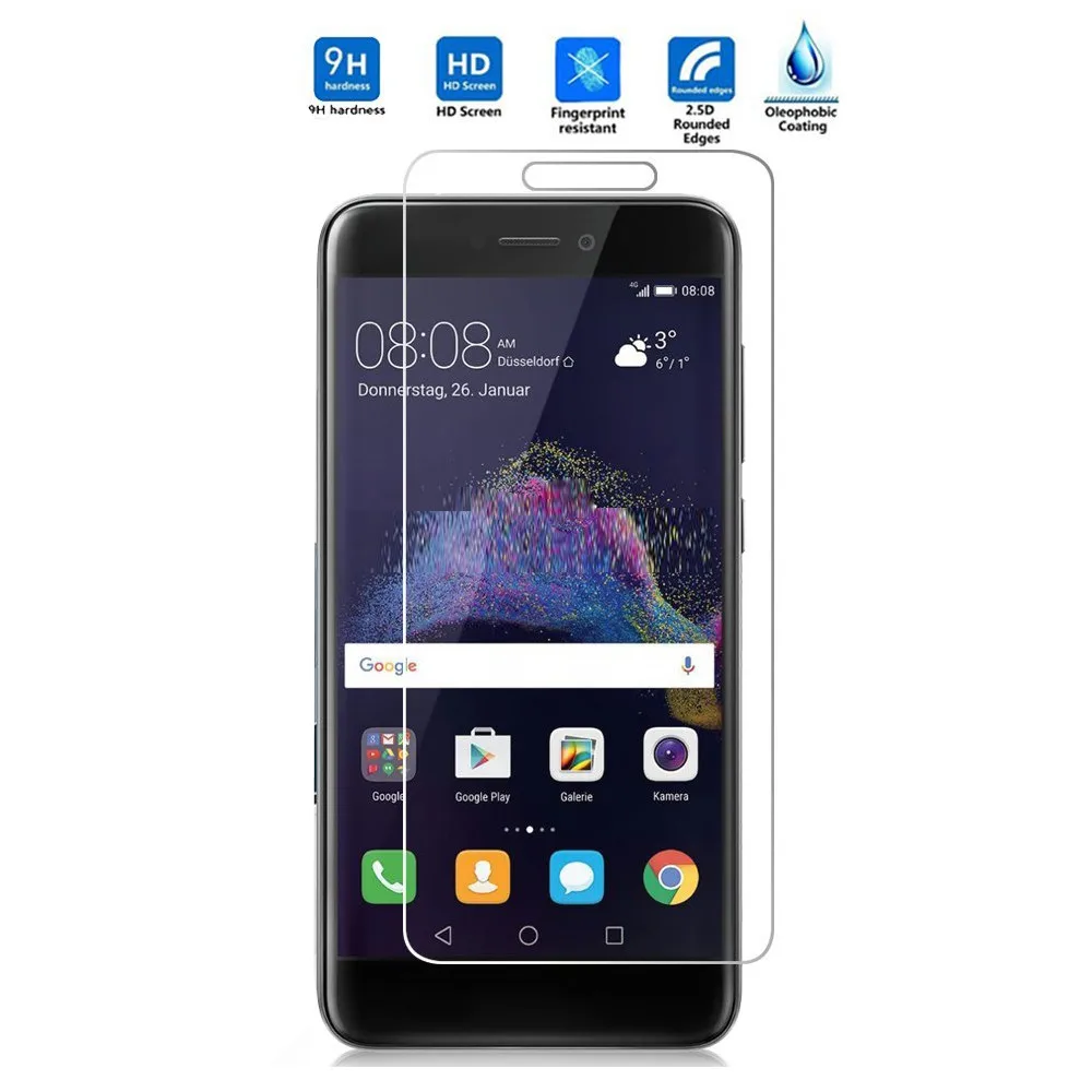 Del Защитная пленка для экрана из закаленного стекла Huawei P8 Lite 2017 td912 Прямая