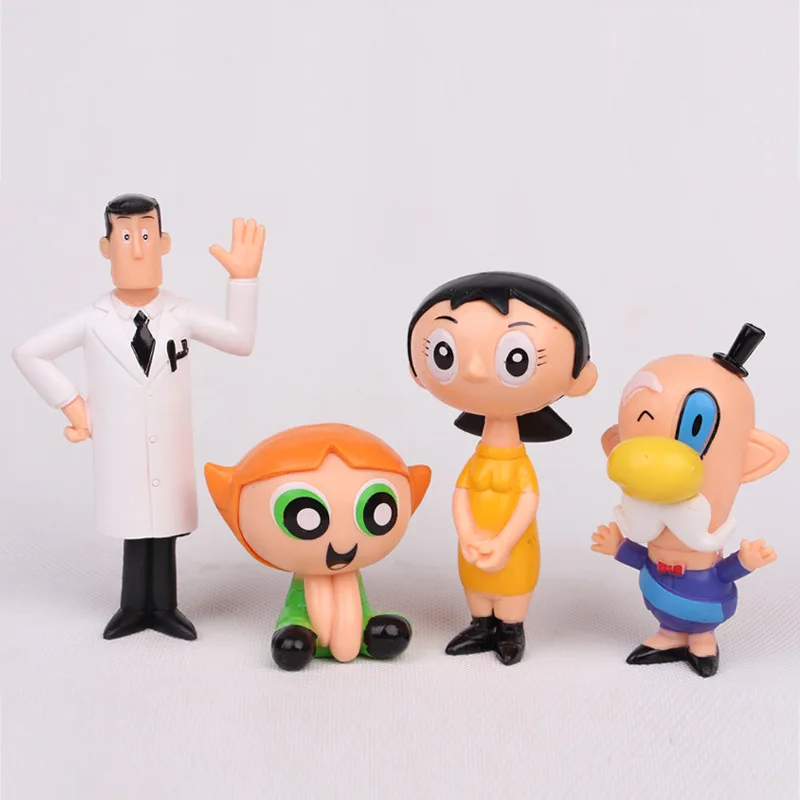The Powerpuff Girls figuas Blossom Bubbles Buttercup проф. фигурка модель игрушки куклы Brinquedos подарок 6