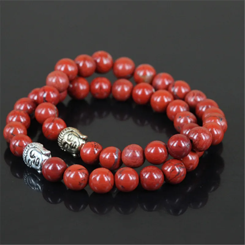 Лидер продаж 2 шт. бисер натуральный с камнем Родонит круглые бусины кулон