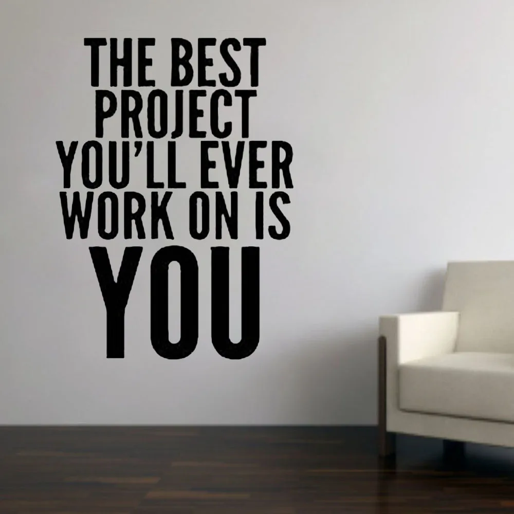 Мотивация Цитата наклейки на стену украшение дома Гостиная Искусство настенные