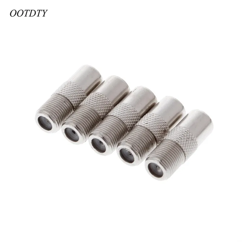 OOTDTY 5 шт. RF Coax прямой разъем F гнездо к папа адаптер ТВ антенны|connector f|connector femaleconnector