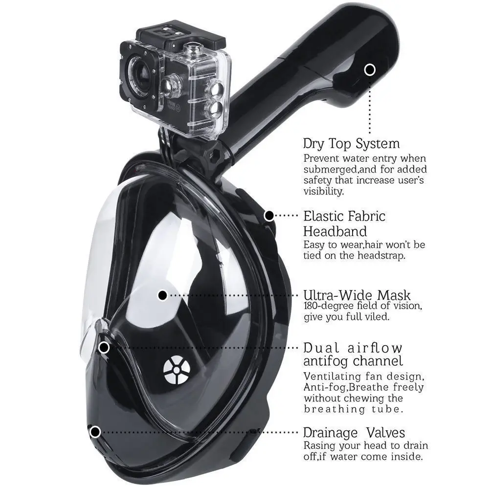 Маски для подводного плавания 2018 безопасные и водонепроницаемые