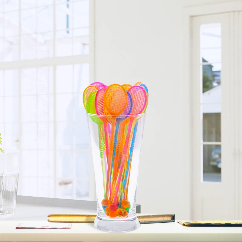50 шт. Теннисная ракетка Коктейльная соломинка для помешивания размешиватели