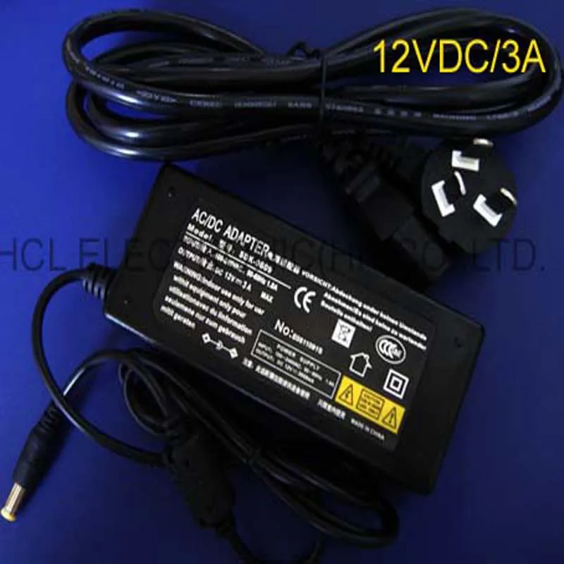 Высокое качество AC100 240V к dc12в 3A конвертер адаптер импульсный источник питания