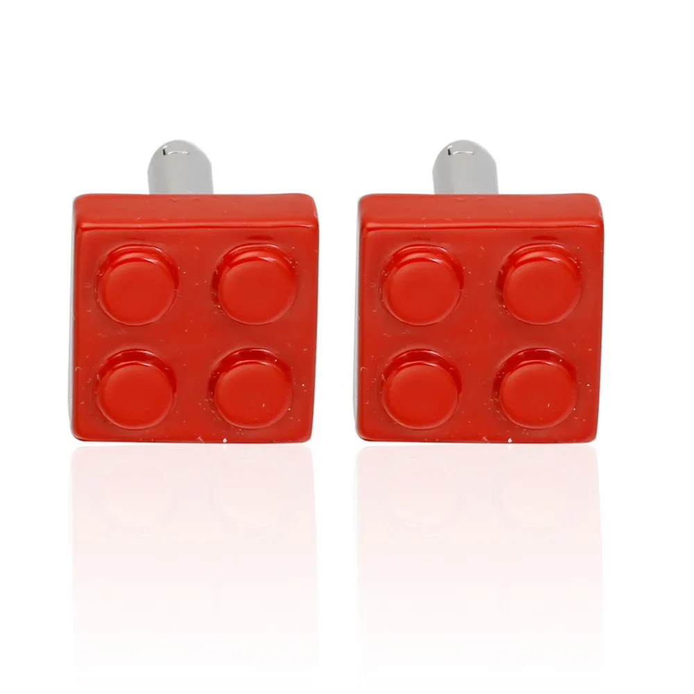 Персонализированные Запонки MeMolissa красные блоки запонки для мужчин подарки папы