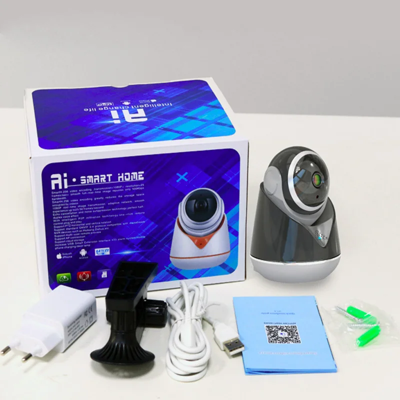 Комнатная Wi Fi камера 1080P с двухсторонним голосовым управлением интеллектуальным