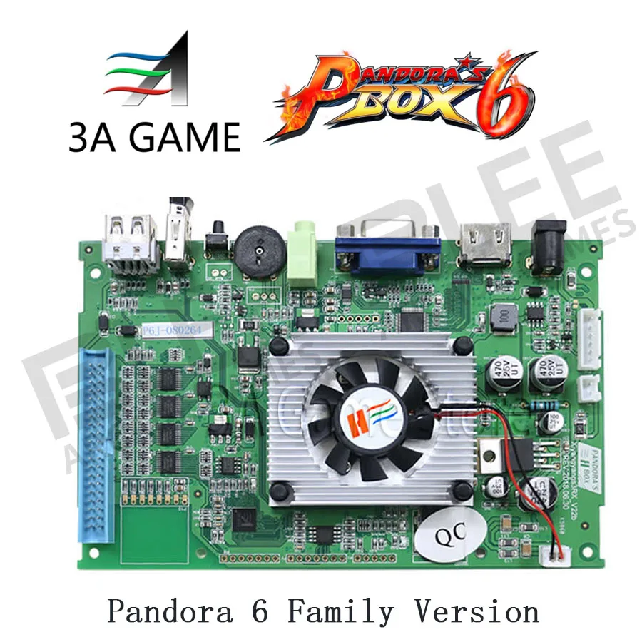 Материнская плата Pandora 6 1300 в 1 Домашняя версия VGA/HDMI может добавлять больше игр