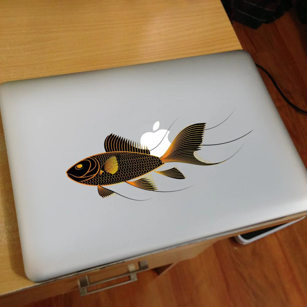 Виниловая наклейка на ноутбук с изображением рыбы граффити для Macbook Pro Air 11 13 15