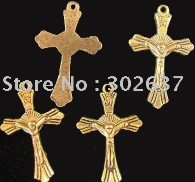 Бесплатная доставка 150 шт. Φ подвески кресты 27x17 мм A922G|crucifix pendant|gold crucifix pendantgold |