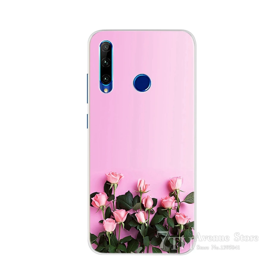 Оранжевый Чехол для Honor 10i, мягкий силиконовый чехол с мультипликационным принтом для Huawei Honor 10i HRY-LX1, HRY-LX1T, задняя крышка, чехол для телефона Honor 10i 10 i 6,21" - Цвет: Оранжевый