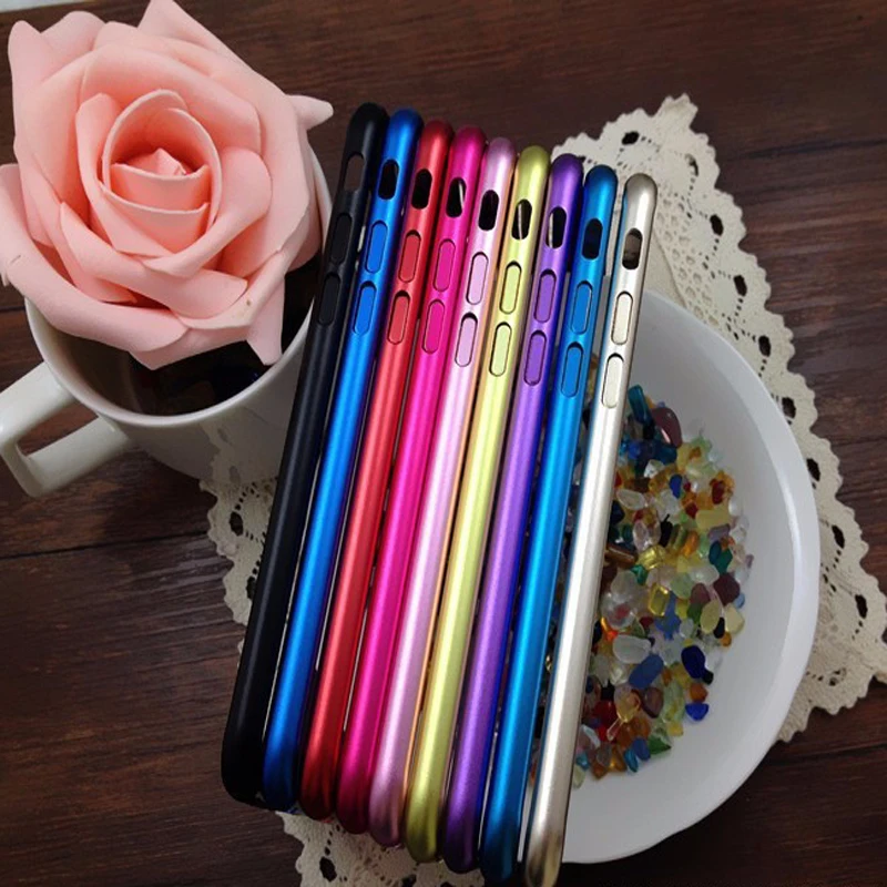 Чехол для iphone 6 ультратонкий металлический алюминиевый чехол бампер с рамкой Apple 4