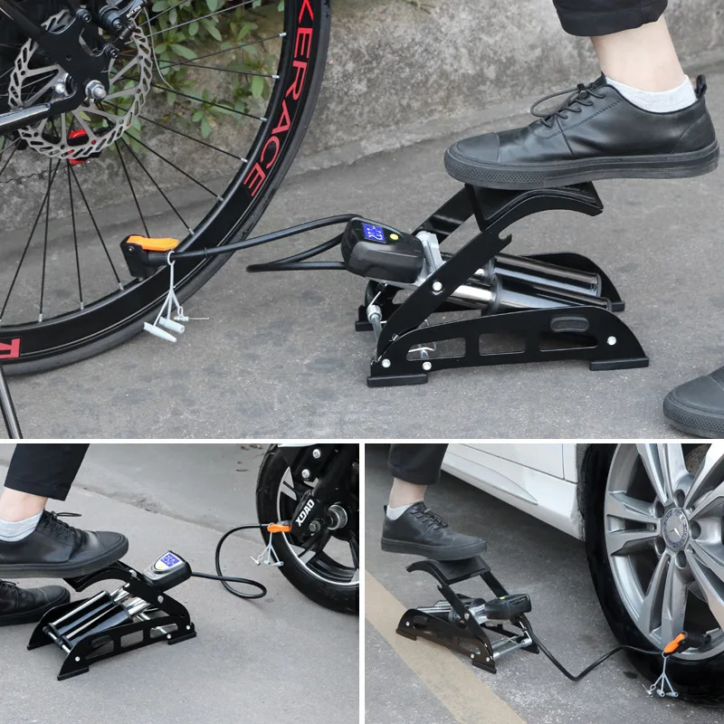 Воздушный насос для велосипеда с ножкой портативный мини-насос высокого