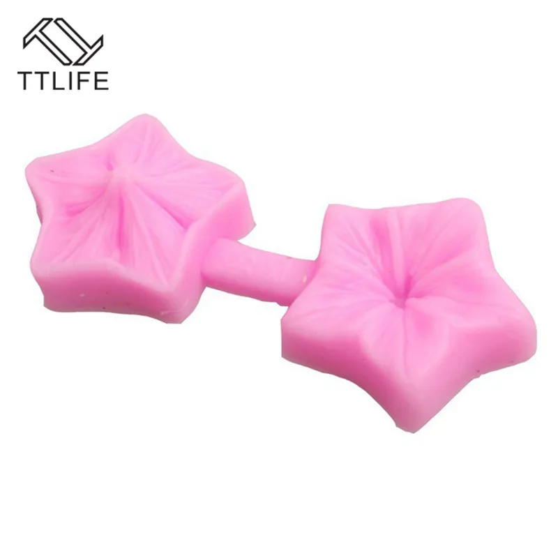 TTLIFE рисунком пентаграммы или цветов для силиконовые формы Fondant (сахарная) шоколад