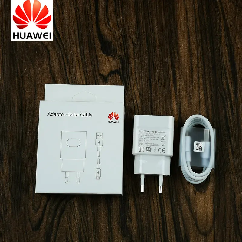 Зарядное устройство huawei mate 20 lite, QC 2,0, Быстрый зарядный адаптер и Usb кабель для P10 P9 P8 P20 Lite Honor 9 8 nova 2i 3 3i 4