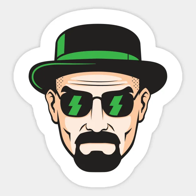 1 шт. breaking bad Cool heisenberg наклейка на чемодан для скейтборда холодильник переводная