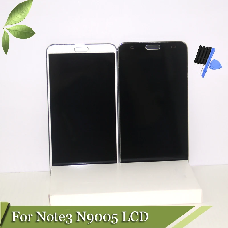 Черный Белый для Samsung Galaxy Note 3 N9005 ЖК дисплей + сенсорный экран дигитайзер с рамкой