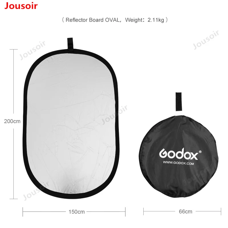 Складной отражатель Godox 150*200 см овальный для студии портативный складной тарелка