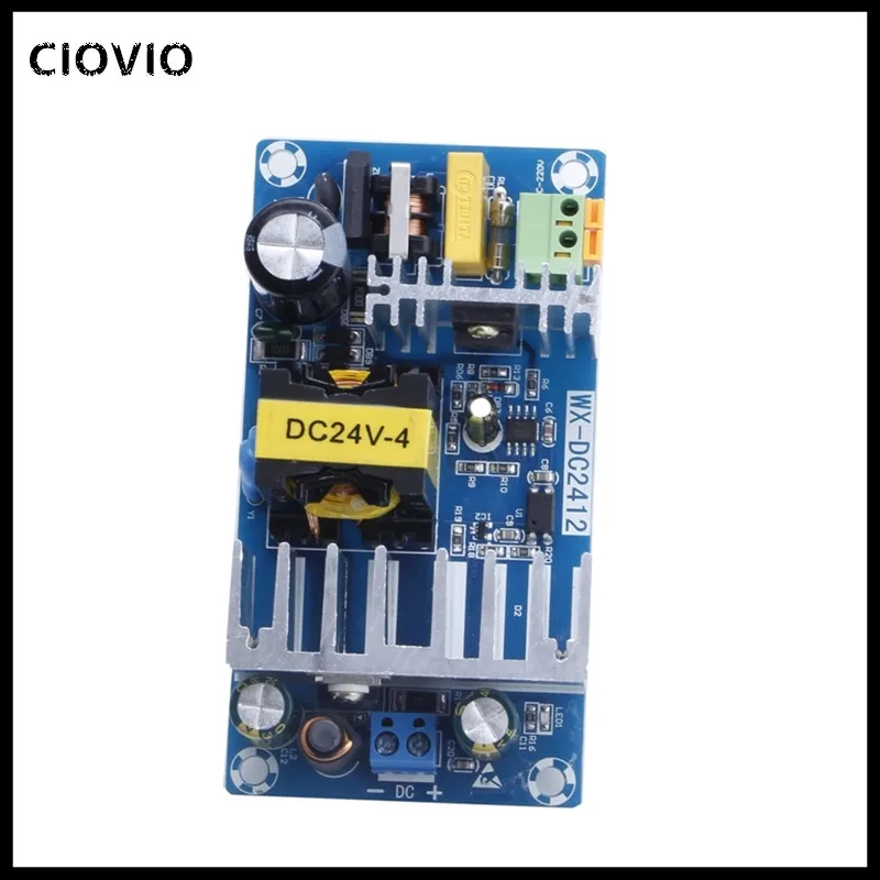 Модуль питания переменного тока 110 В 220 В в 24 В постоянного тока 6 А Плата импульсного источника питания переменного и постоянного тока