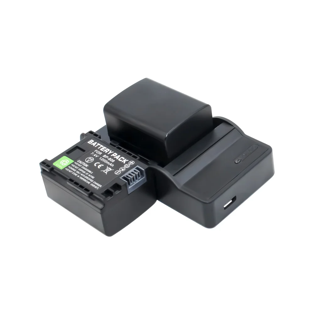 2 шт. BP-808/809 Перезаряжаемые Батарея и USB Зарядное устройство для Canon FS10 FS11 FS100 FS21 FS22 XA10 цифровой Камера