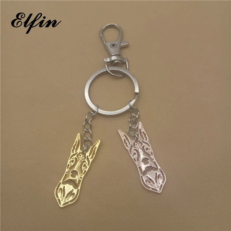 Брелок Elfin с надписью немецкий дог модные ювелирные украшения в виде животных