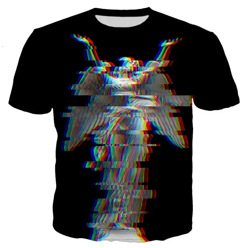 

New cool t shirt men/women FUNNY statue 3D printed t-shirts Short sleeve Harajuku style tshirt streetwear tops