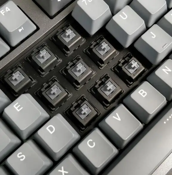 Silver Switch - Grey Durgod 87-клавишная механическая клавиатура [Cherry MX Настенные переключатели NKRO Anti-ghosting игровая клавиатура для геймера/пишущая машинка/офис-QWERTY клавиатура-раскладка клавиатуры - Цвет: Silver Switch - Grey