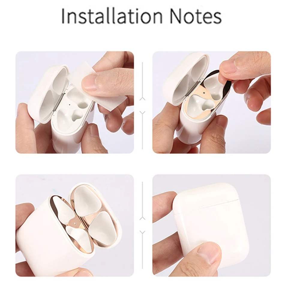 2019 Metal Dust Guard Sticker For Apple AirPods Ultra-Thin Accessory Protective Dust-proof Skin Protection | Электроника