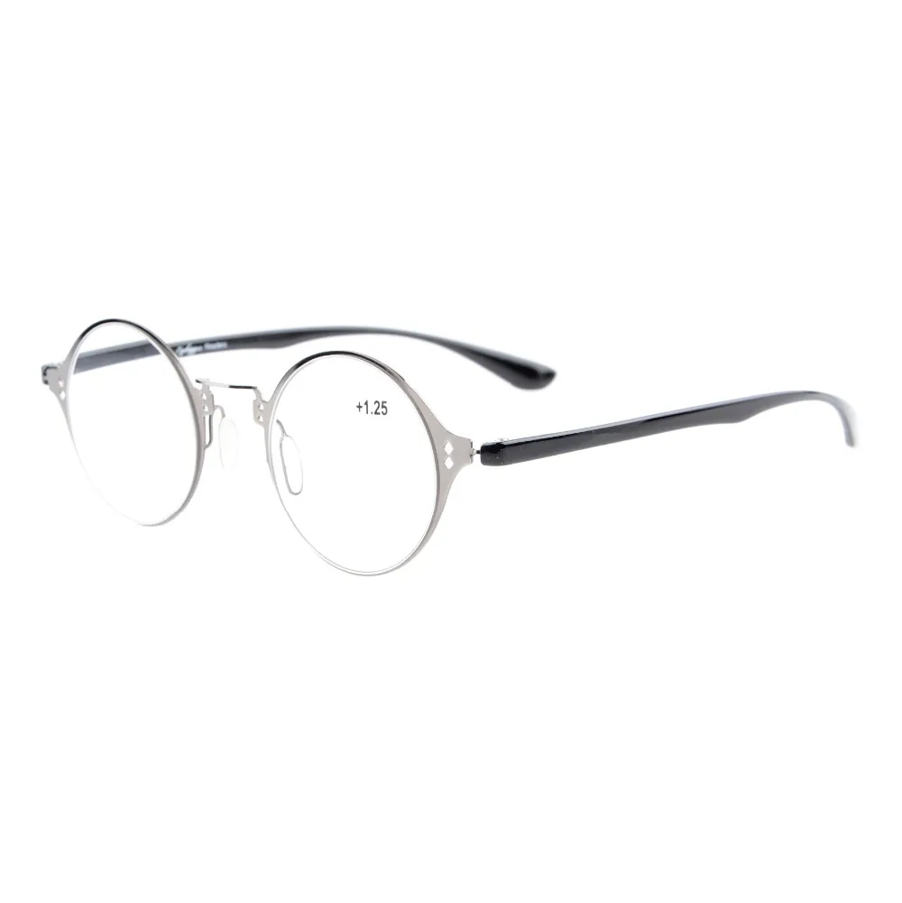 R12618 Eyekepper легкие гибкие круглые очки для чтения уникальные стильные кристально