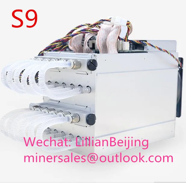Майнер с водяным охлаждением AntMiner S9 18T Asic для биткойнов BTC bitmain s9 Hydro