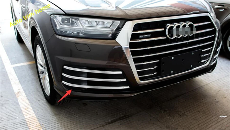 ABS Передние и задние противотуманные фары Накладка для Audi Q7 S line Sport 2016 2017 2018