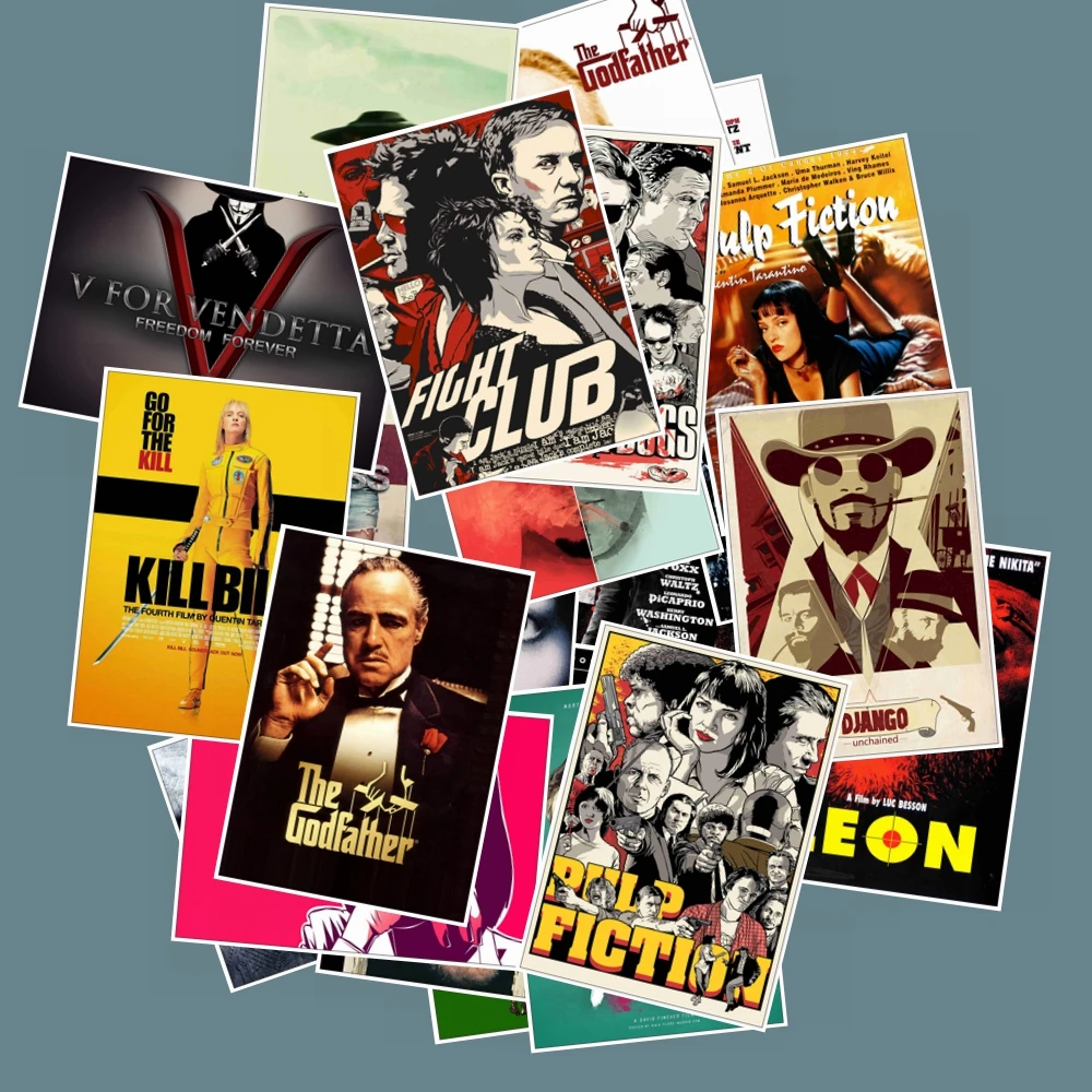 25 шт. классические Стикеры из фильмов Kill Bill для домашнего декора DIY наклейки для багажа ноутбука игрушка для скейтборда наклейки