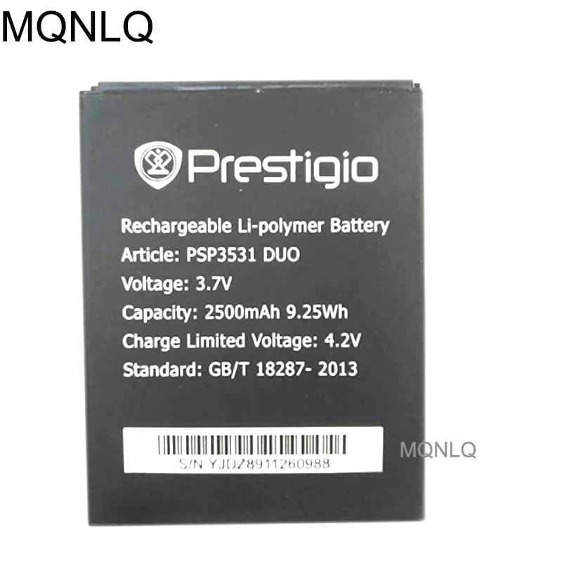 Аккумулятор PSP 3530 для Prestigio Muze DUO 3531 D3 E3 F3 3532 A7 7530 2500 мАч MQNLQ | Мобильные телефоны и