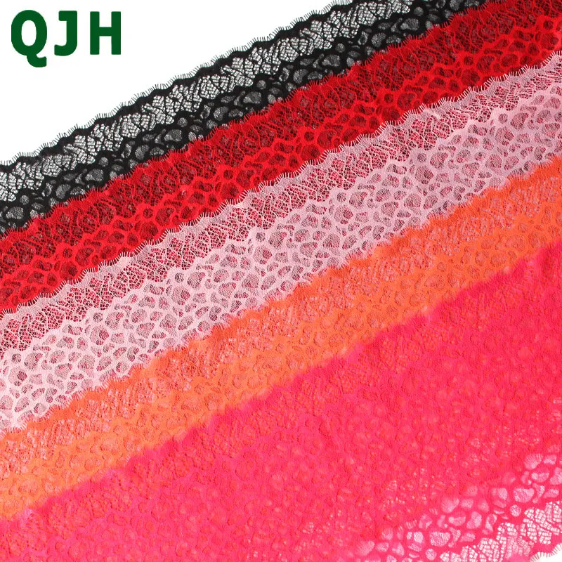 Qjh 1.4 metere длина 22 см Ширина изысканной вышивкой Кружево Отделка Мода ресниц Тюль