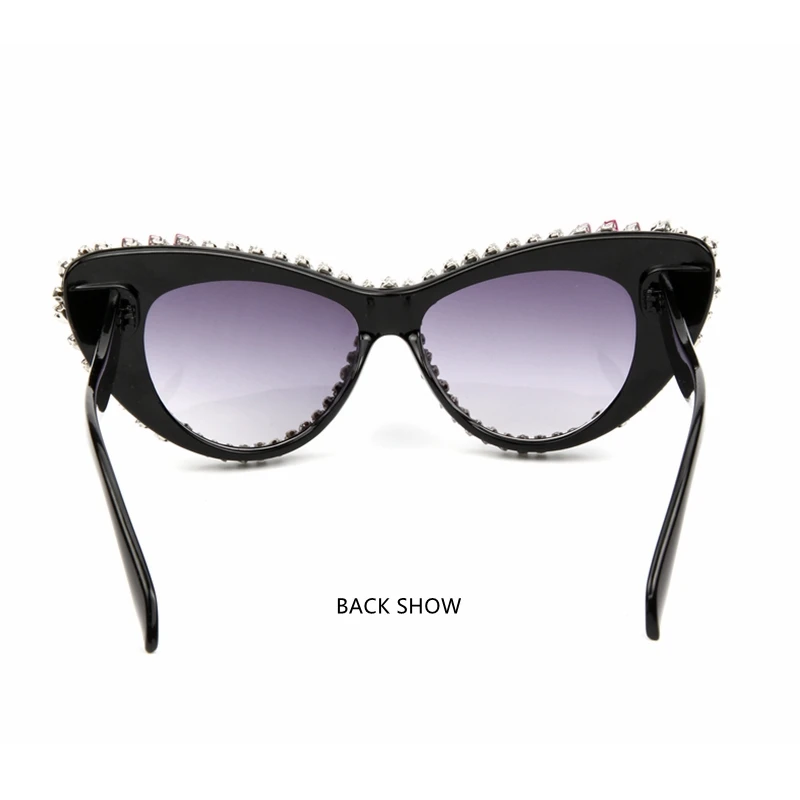 Oversize Cat Eye Sunglasses Women 2018 Brand Designer Luxury Crystal Sexy Sun Glasses Ladies Shades Oculos De Sol Feminino | Аксессуары