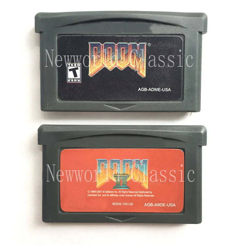 Серия Doom для 32 бит картриджей видеоигр консоль карта на английском языке версия