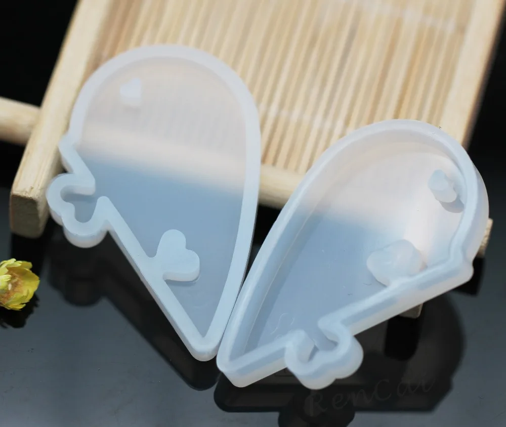 1 шт. прозрачные УФ-замки для влюбленных, подвеска, Жидкая силиконовая форма, полимерная форма для ювелирных изделий DIY, аксессуары для изготовления ювелирных изделий