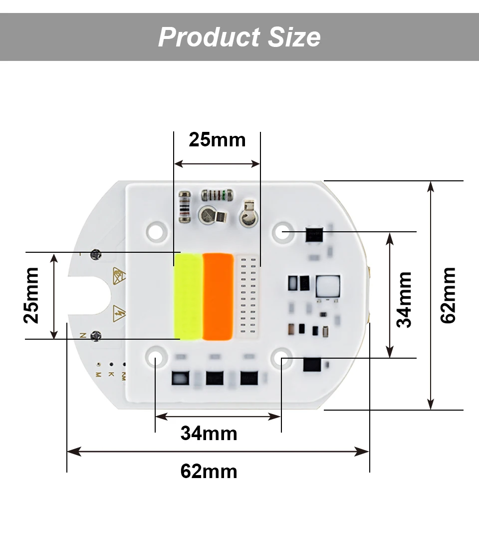 Hontiey светодиодный 30 Вт COB RGB чип AC220V Smart IC без драйвера светодиодный фонарь для прожектора красный зеленый синий прожектор матричный Цвет DIY сценический