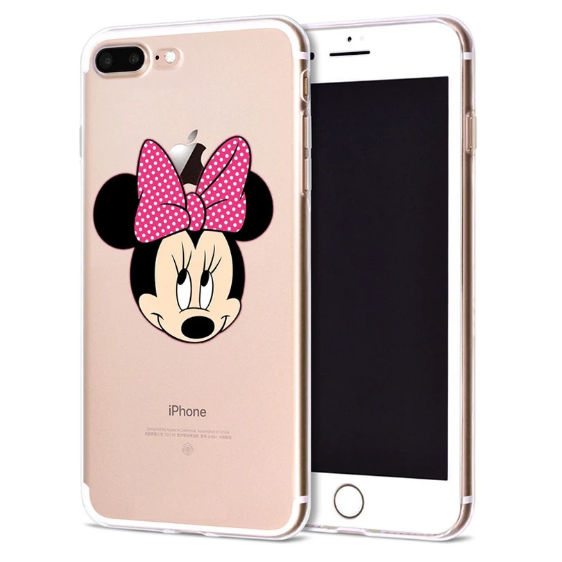 Чехол для Apple iPhone 6 6S 7 Plus X 10 милый мягкий чехол из ТПУ с Минни Оригинальный 8 B311 |