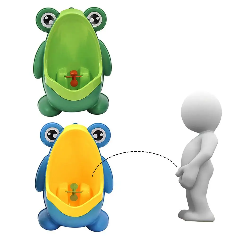 

Frog Shape Children Potty Toilet Training Urinal Toy Boys Pee Trainer Supply Wall-Mounted Stand Vertical Urinal Boys Penico Pee