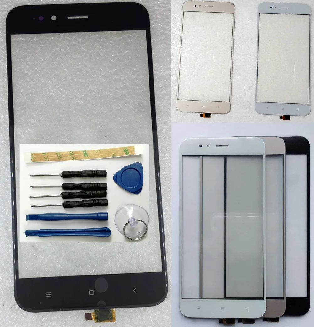 Shyueda 100% Новинка для Xiaomi A1/ 5X/ X1/ MDE2 MDG2 MDT2 5 &quotВнешняя Передняя стеклянная панель