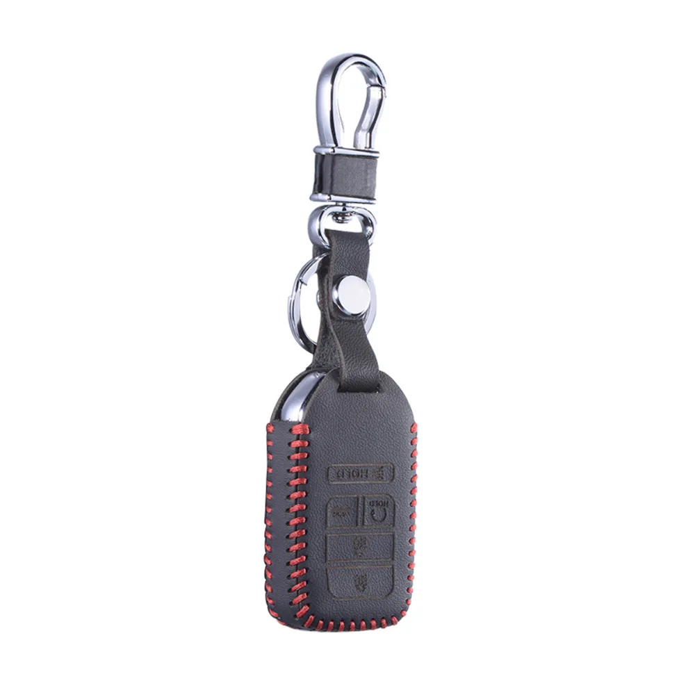 Leather Key Cover for Honda Civic Crosstour CRV Pilot Accord Fit Freed entry Remote Chain Shell Case Protection Keychain Keybag |